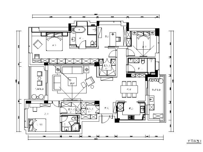 [浙江]新作！现代简约风格样板房全套CAD施工图（含实景...-1