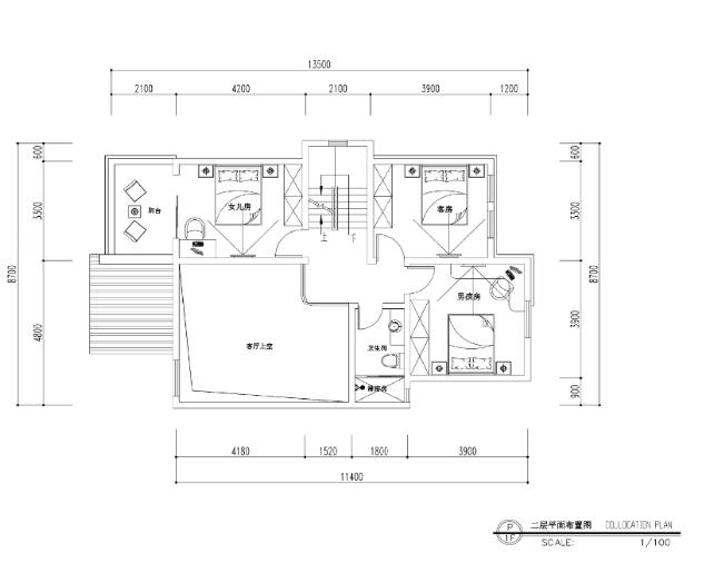 [福建]欧式风格罗生住宅室内设计施工图-1