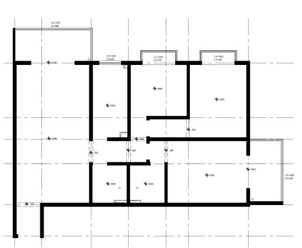 三居室改造成大两居室的改装方案（附施工图＋效果图）-1