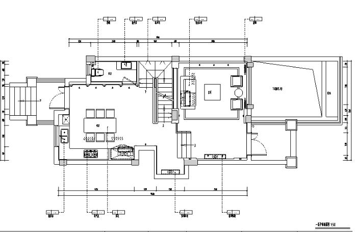 简约中式风格样板房设计施工图（附效果图）-1
