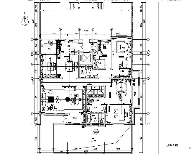 [山东]原香溪谷360平米下跃户型样板间设计施工图（附效...-1