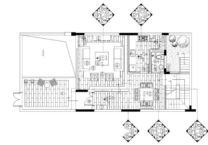 [重庆]梁志天——现代风格五层别墅内部装修全套施工图-1