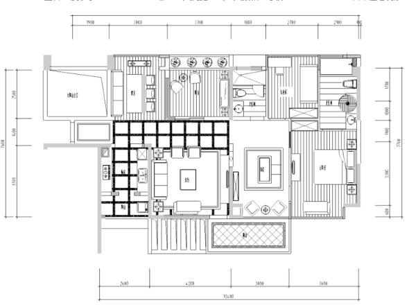 [北京]地中海风格样板房装修施工图-1