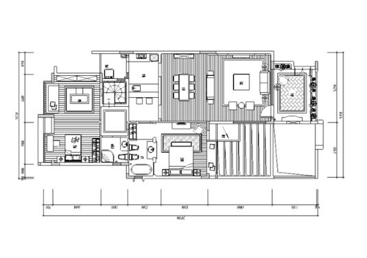 [广东]海洋之恋地中海风格住宅平立面施工图-1