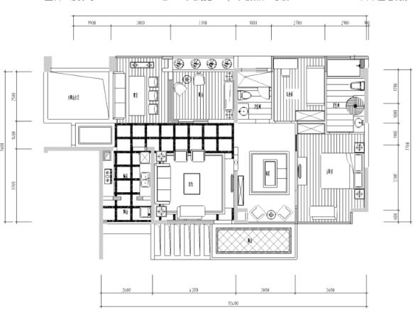 [北京]地中海风格样板房装修施工图-1