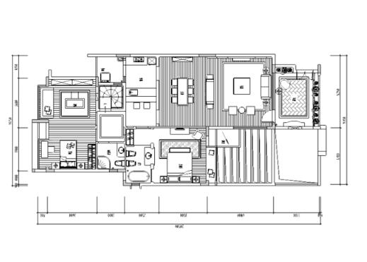 [广东]海洋之恋地中海风格住宅平立面施工图-1