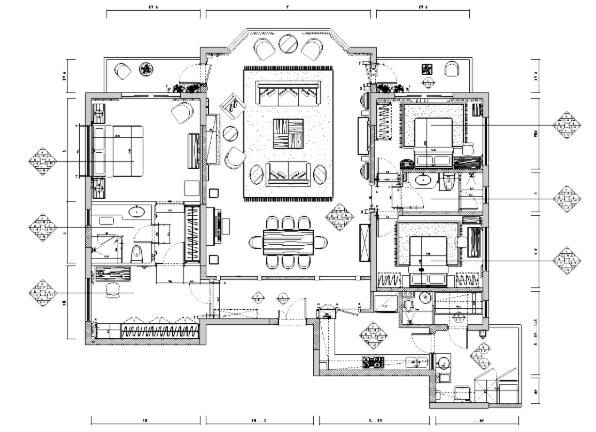 [江苏]温州香榭丽花园住宅装修施工图-1