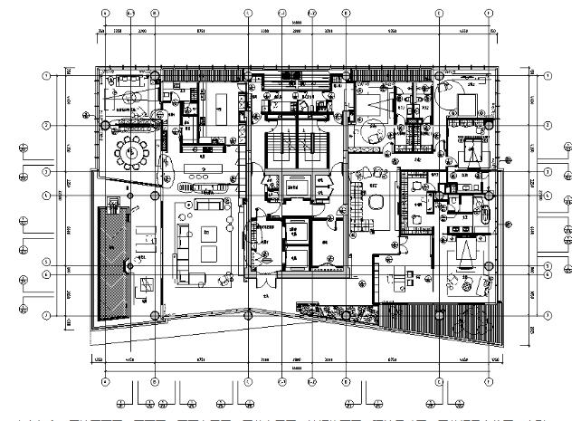 [广东]现代风格深圳湾1号样板间设计施工图（附效果图)-1