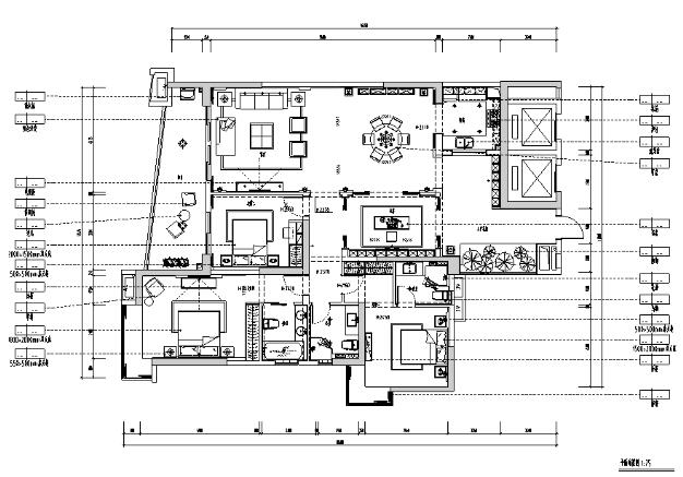 中式风格样板房设计施工图（附效果图）-1