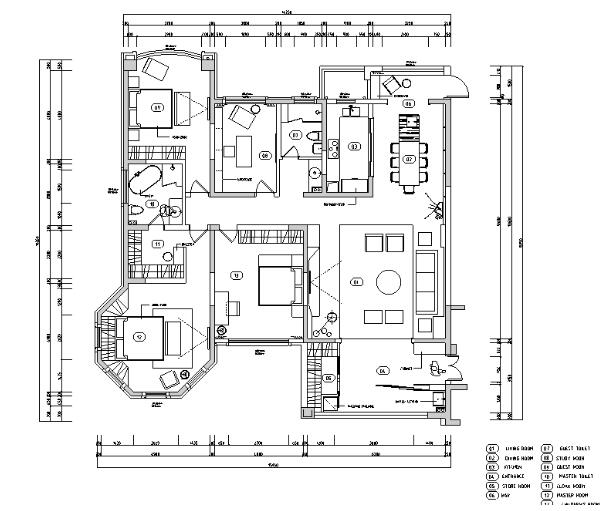 灰蓝畅想|张家港君临新城现代简约风住宅设计施工图（...-1