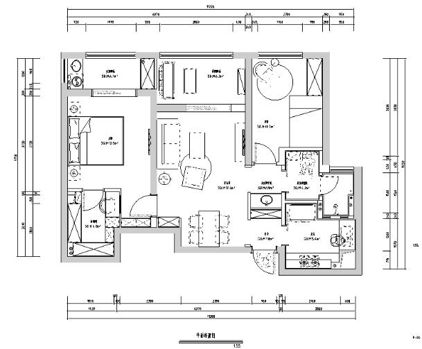 紫嫣默然|绿地金融城住宅设计施工图（附效果图）-1