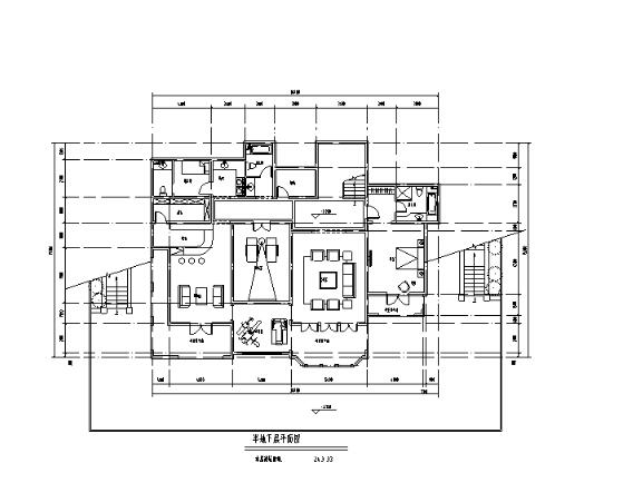 两层704平方米独栋别墅含地下室CAD图纸及SU模型-1