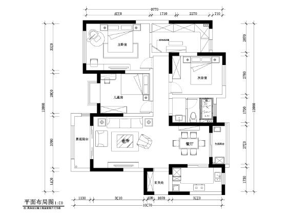 轻奏.温柔颂住宅设计方案+施工图（JPG+CAD）30页-1