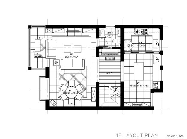 [上海]简约现代风格住宅设计施工图+效果图（JPG+CAD）8...-1
