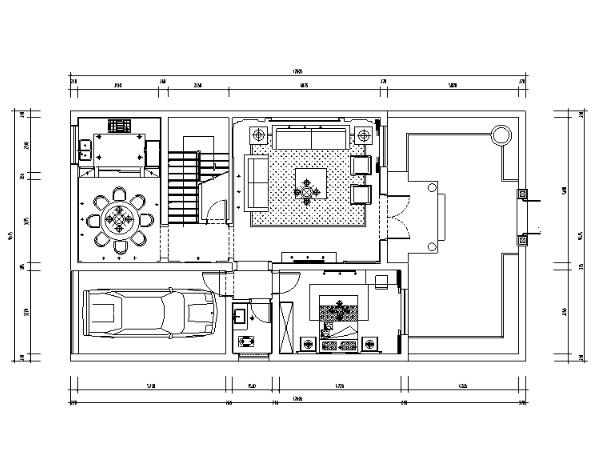中式风格三层别墅设计施工图（附效果图）-1
