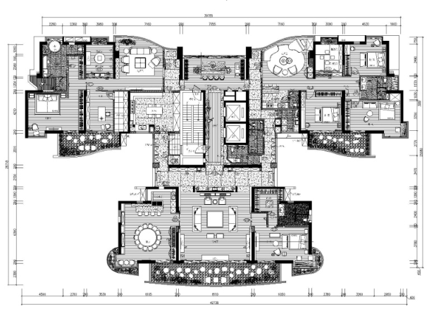 香港逸森建筑-梧桐山陈先生私人豪宅CAD施工图丨设计方...-1