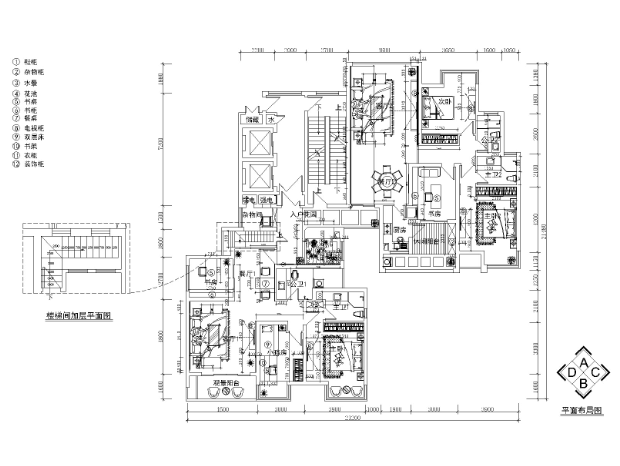 [湖南]喜来登-芙蓉南路博林金谷样板间装修施工图-1