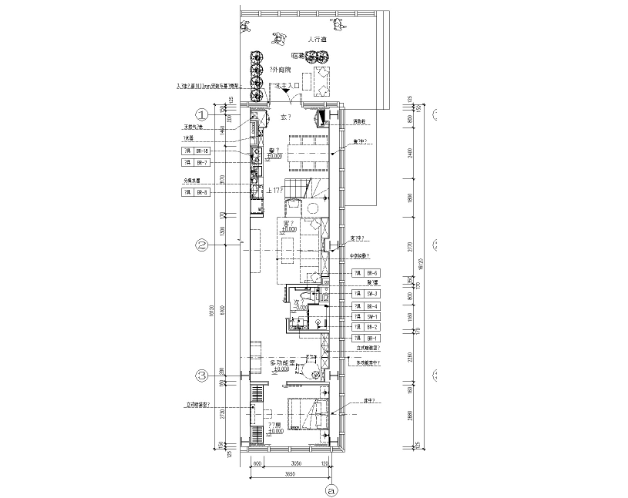 [北京]大兴万科天地5.5米挑高样板间CAD全套施工图+设计...-1