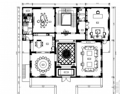 [福州]超奢华欧式独栋豪宅室内装修CAD施工图（含效果...-1
