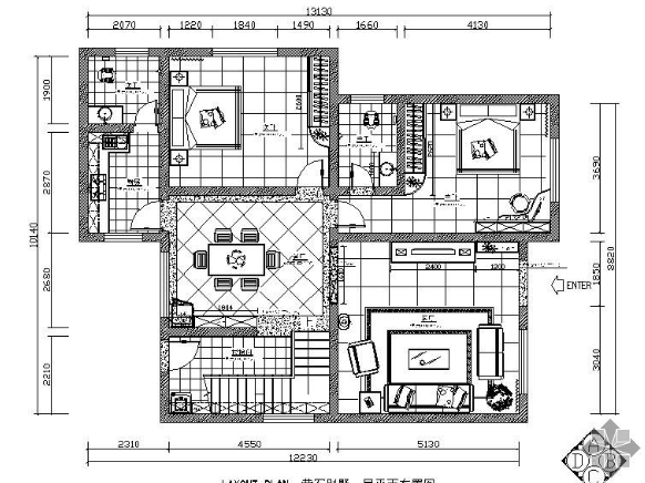 现代三层别墅设计装修图-1