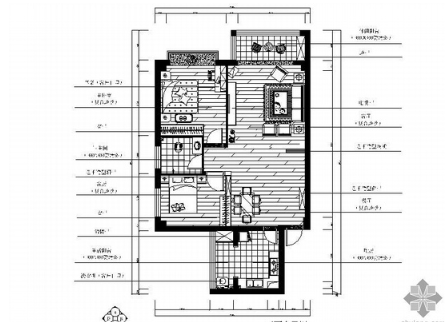 [湖南]现代两居室设计（含效果图）-1