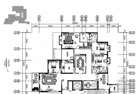 [深圳]195平经典豪华欧式五居室样板间装修设计施工图-1