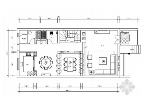 精品设计高档现代四层别墅样板间CAD装修施工图（含效果...-1