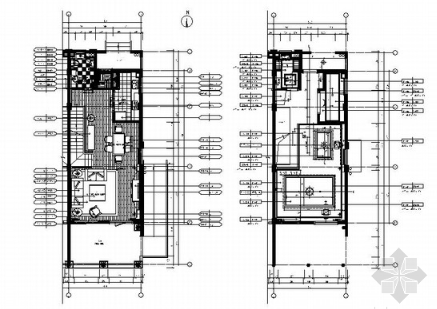 [福建]五星级酒店客房区简约现代风格三层小别墅装修室内...-1