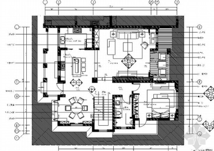 [绵阳]新中式风格双层别墅室内装修图（含效果）-1