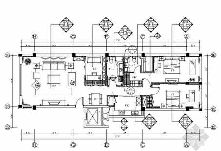 [北京]温馨现代简约2居室室内设计全套CAD施工图（含效果...-1