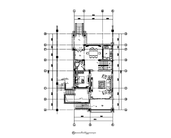旅游度假区欧式风格别墅样板房设计CAD施工图（含效果...-1