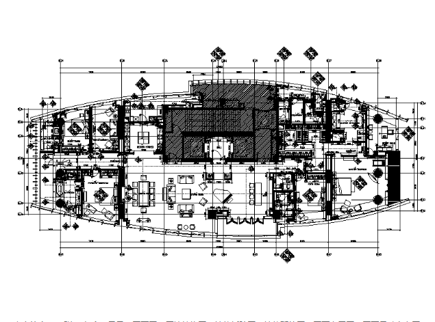 [上海]大户型样板房设计CAD施工图（含效果图）-1