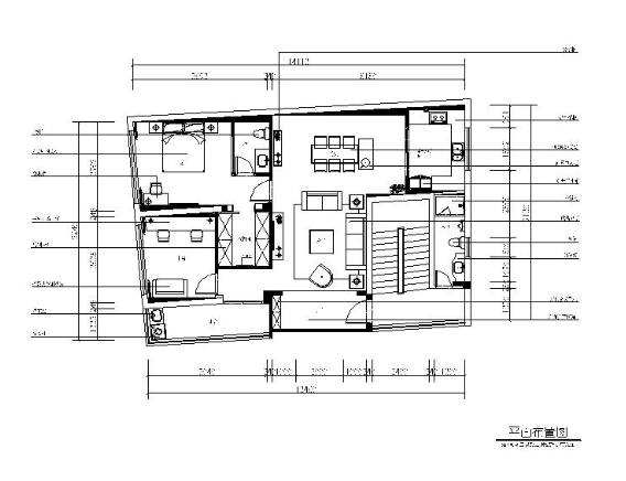[福建]样板间设计CAD施工图（含效果图）-1