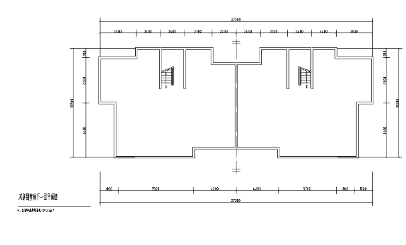 两层510平方米双拼别墅室内设计CAD图纸及SU模型-1