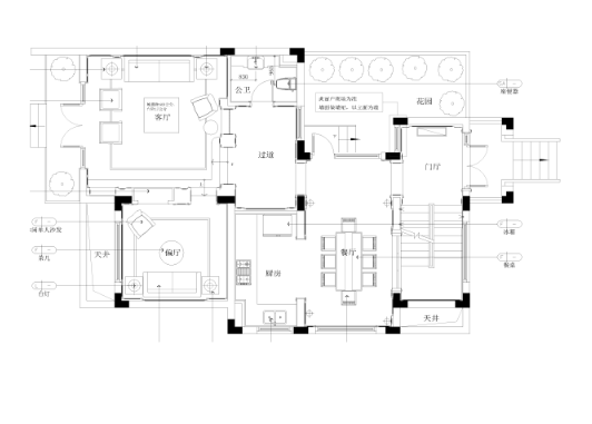 [上海]欧式风格三层双拼别墅施工图设计（附3D模型+效果...-1