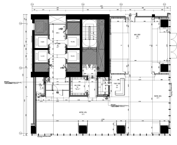 [SCDA&如恩]华润公寓样板间大堂+电梯间装修设计施工图&...-1