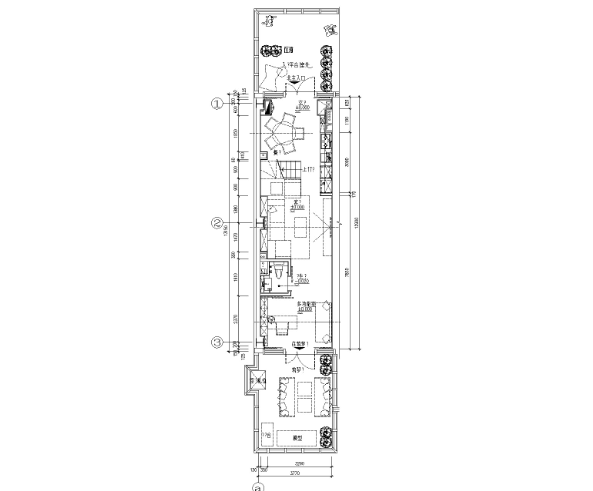 [北京]大兴万科天地8.4米挑高样板间CAD全套施工图+设计...-1