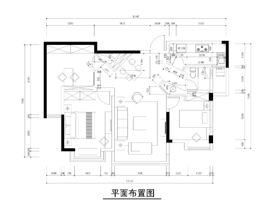 [江苏]苏州尚静样板间CAD施工图+实景拍摄-1