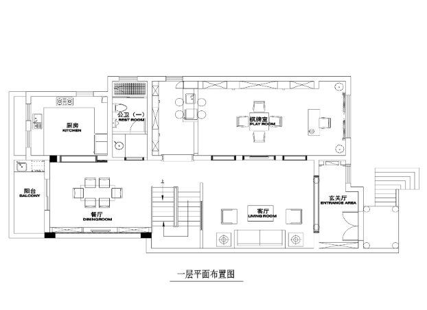 500平米新古典主义风格联体别墅装修施工图-1
