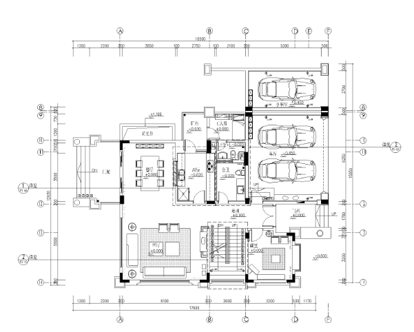 ​广州番禺某东南亚风格别墅样板房施工图-1