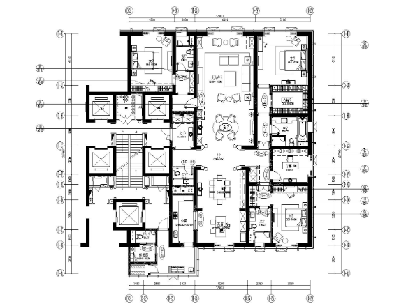[大连]GOA-大连维多利亚公馆D1户型350m²样板间方案+效...-1