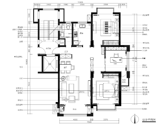 [上海]东方明珠20#楼C1户型施工图+实景拍摄-1