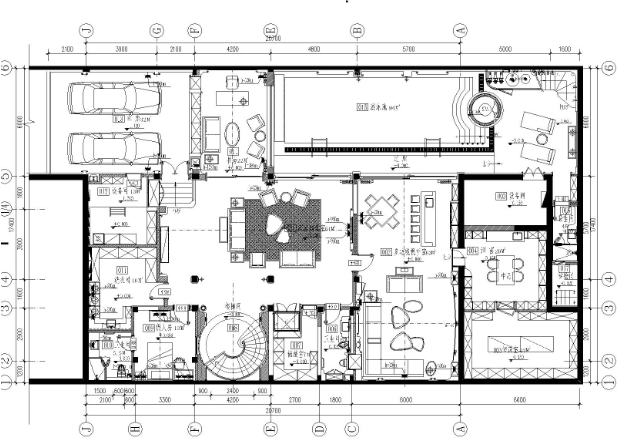 1200㎡超豪华私人独栋别墅全套施工图+方案PPT+高清效果...-1