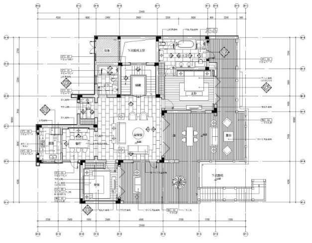 [浙江]内建筑-安吉绿城桃花源3居室别墅样板房施工图+...-1