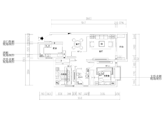 [江苏]南京江畔明珠二期27幢样板间施工图-1