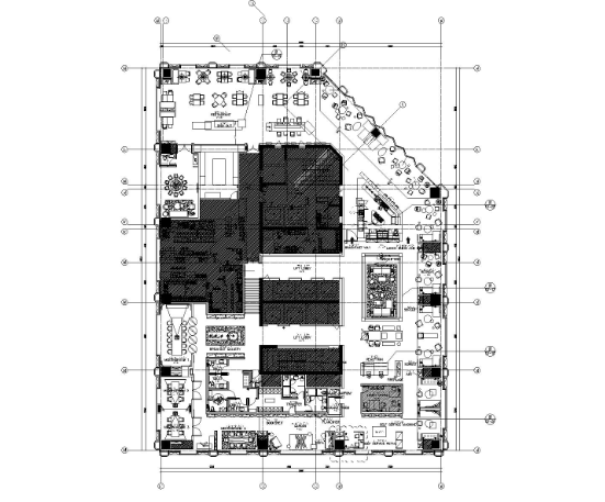 成都领地希尔顿嘉悦里酒店室内装修施工图-1