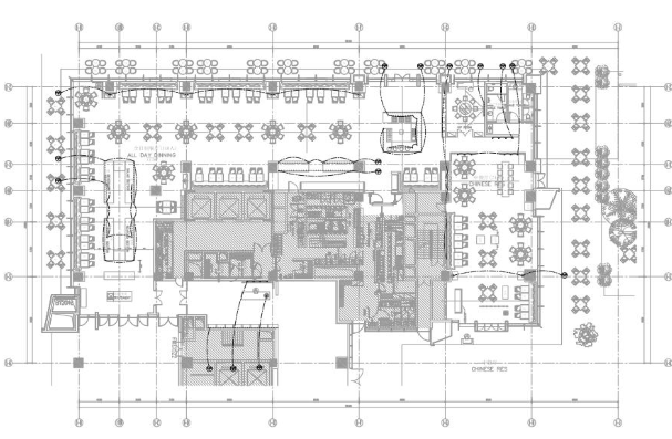 深圳希尔顿酒店灯光设计方案+效果图+平面图-1