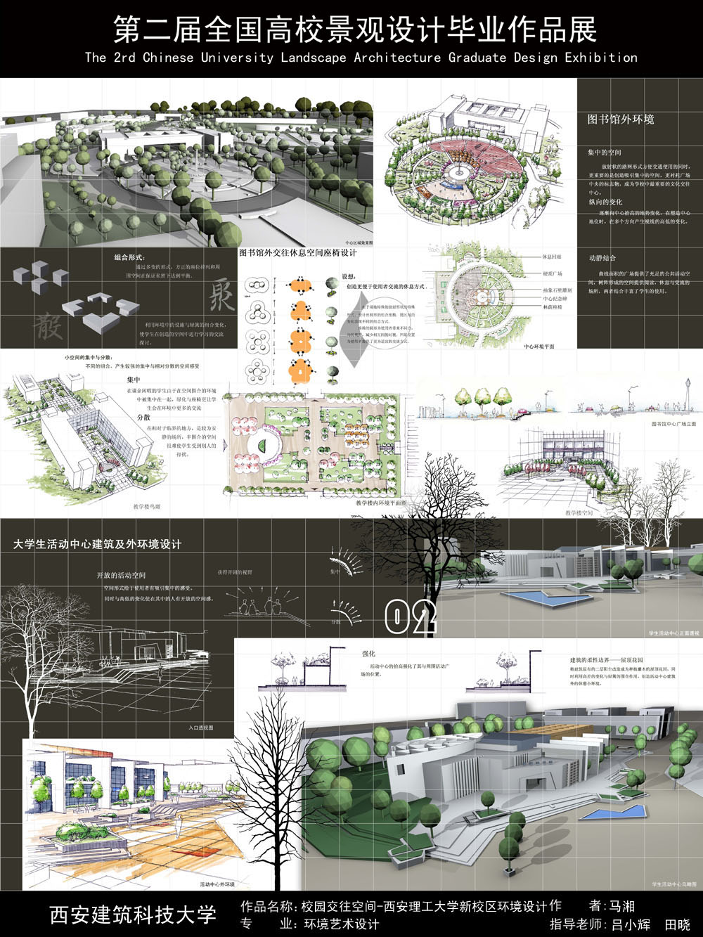校园交往空间——西安理工大学新校区环境设计-2