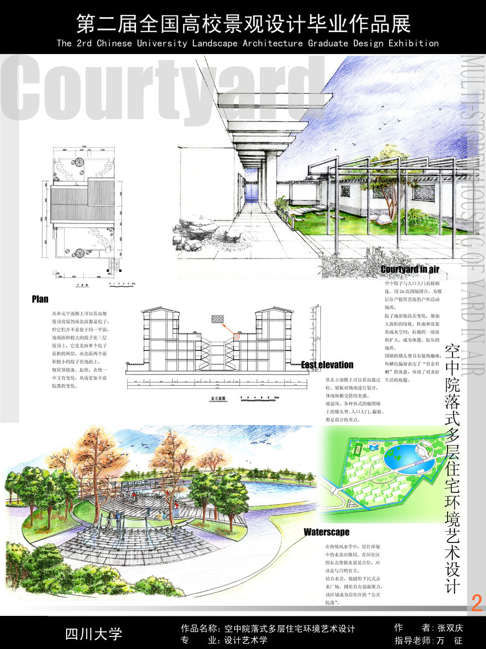 空中院落式多层住宅环境艺术设计-2