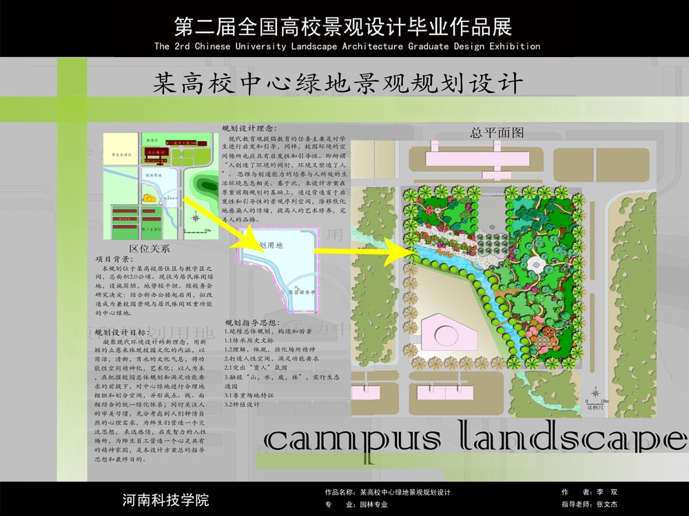 某高校中心绿地景观规划设计-3